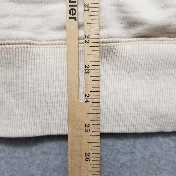 Old Navy Sweater Mens Small Ivory Long Sleeve Pullover‎ Pockets - Picture 8 of 9